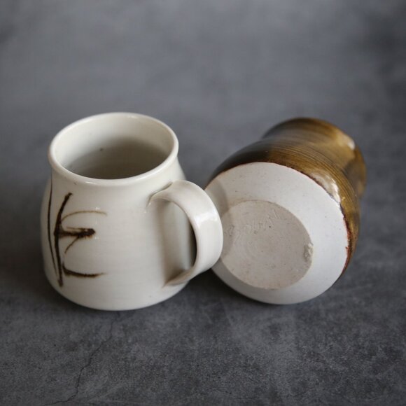 Bogen Signed Artisan Pottery Mugs Cups - Picture 10 of 10